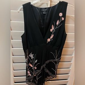 Karen Kane beaded tank top